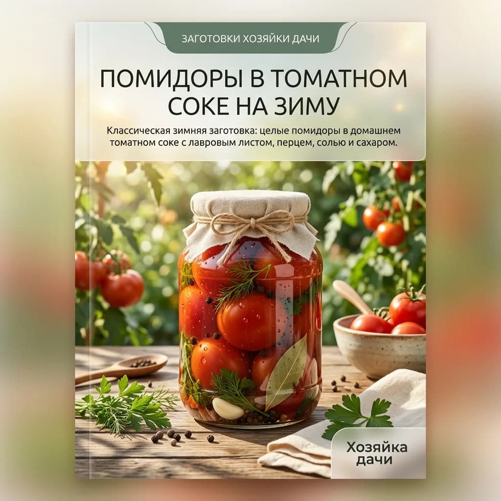 Помидоры в томатном соке на зиму