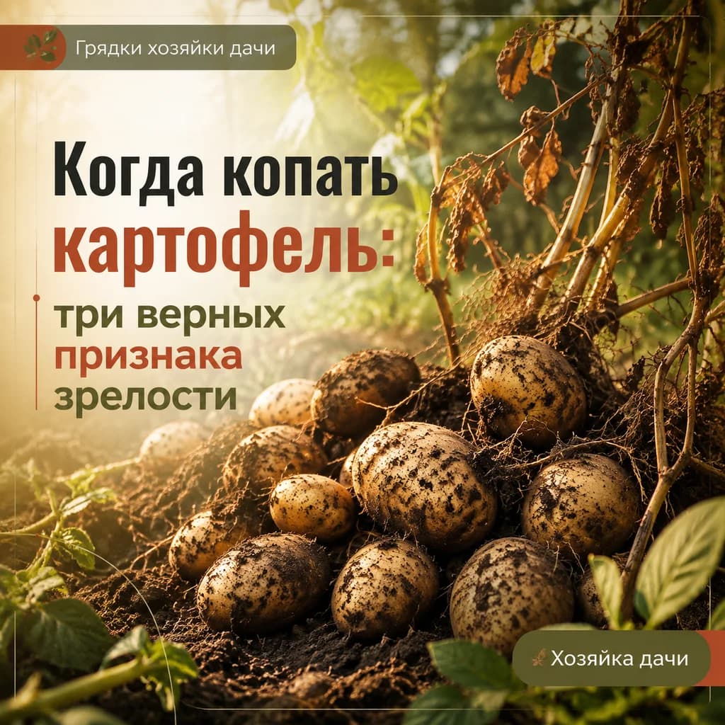 Когда копать картофель: три верных признака зрелости