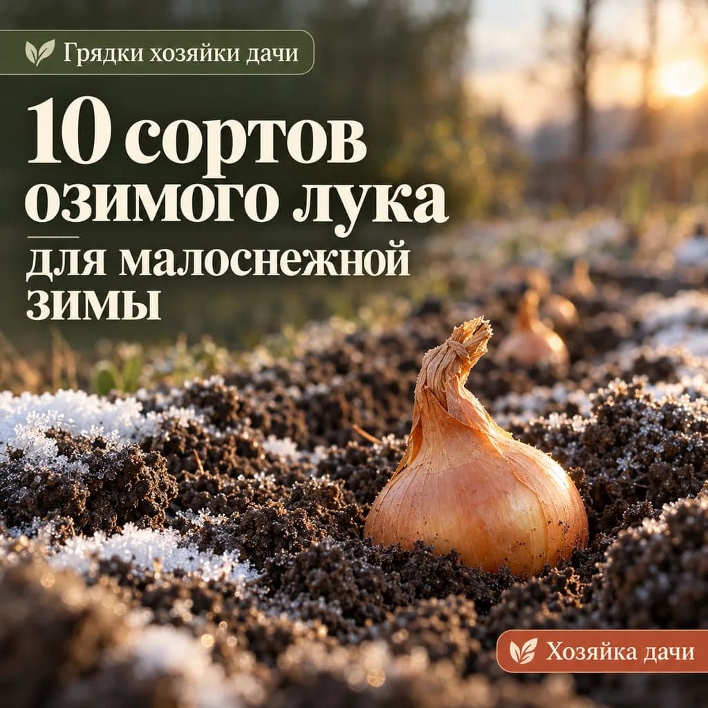 10 сортов озимого лука для посадки перед малоснежной зимой