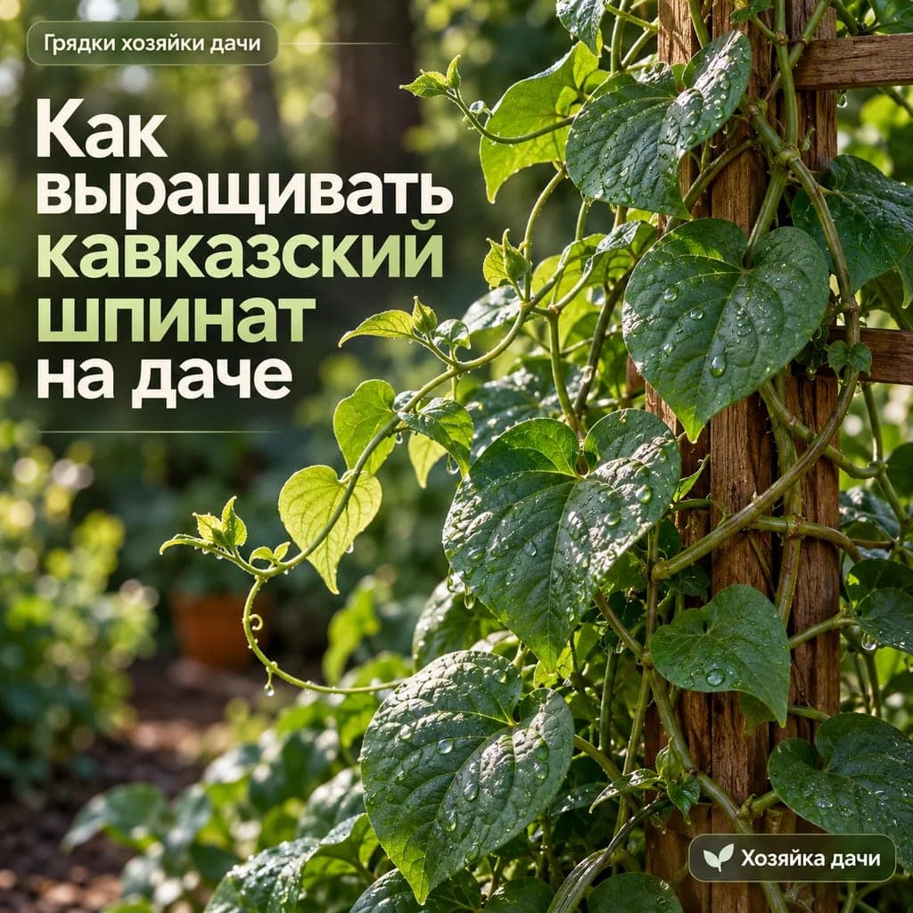 Как выращивать кавказский шпинат на даче
